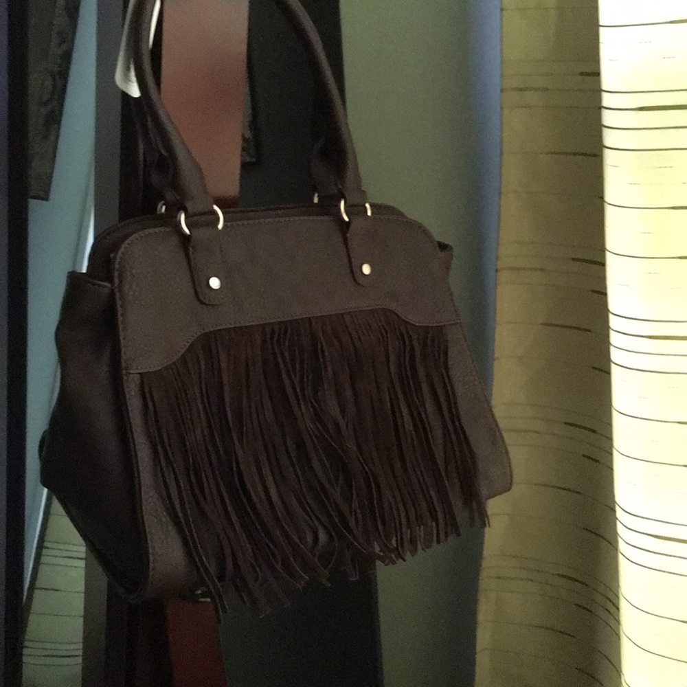 NWT Charming Charlie fringe handbag